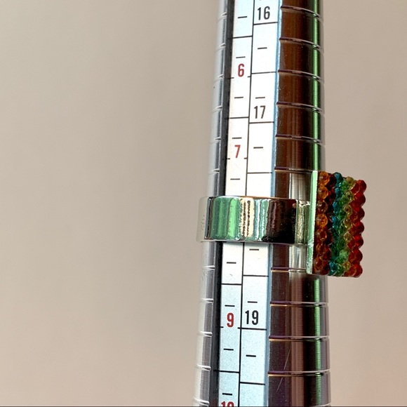 Rainbow Ring, size 8 - Picture 5 of 10